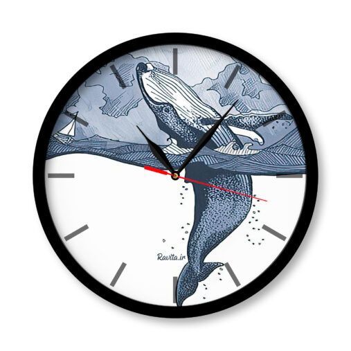 ساعت‌های دیواری راویتا طرح نهنگ 3149