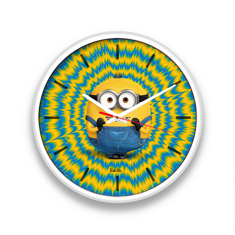 ساعت رومیزی دیواری راویتا طرح مینیون ها کد 3413 - Image 2