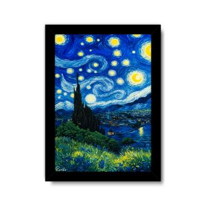 تابلو سه بعدی راویتا طرح نقاشی شب پرستاره ونگوک کد 3658 تابلو سه بعدی راویتا طرح نقاشی شب پرستاره ونگوک کد 3658