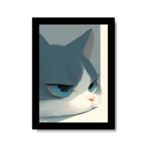 تابلو تکی راویتا طرح گربه - Cat کد 3677