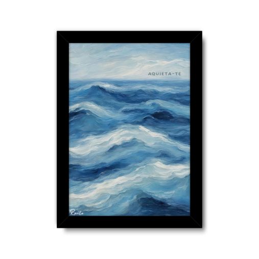 تابلو تکی راویتا طرح امواج دریا - Sea Waves کد 3686