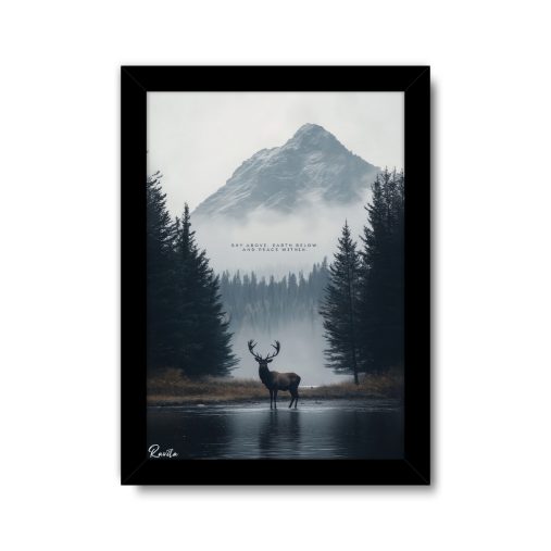 تابلو تکی راویتا طرح جنگل و کوهستان - Forest and Mountains کد 3690