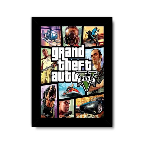 تابلو تکی راویتا طرح GTA V کد 3664