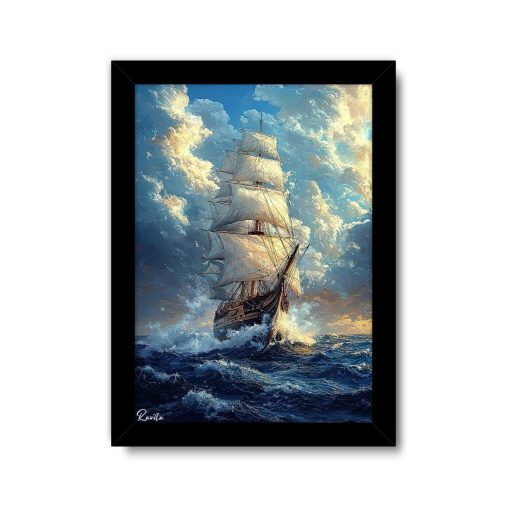 تابلو تکی راویتا طرح کشتی - Ship کد 3713