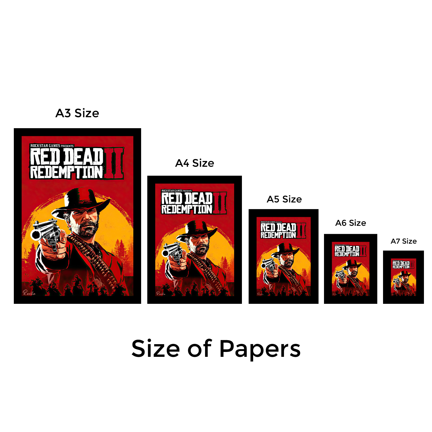 تابلو تکی راویتا طرح رد دد 2 - Red Dead Redemption 2 کد 3669 تابلو تکی راویتا طرح رد دد 2 - Red Dead Redemption 2 کد 3669