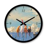 ساعت دیواری بزرگ راویتا طرح دختر و گربه - be cool کد 3679