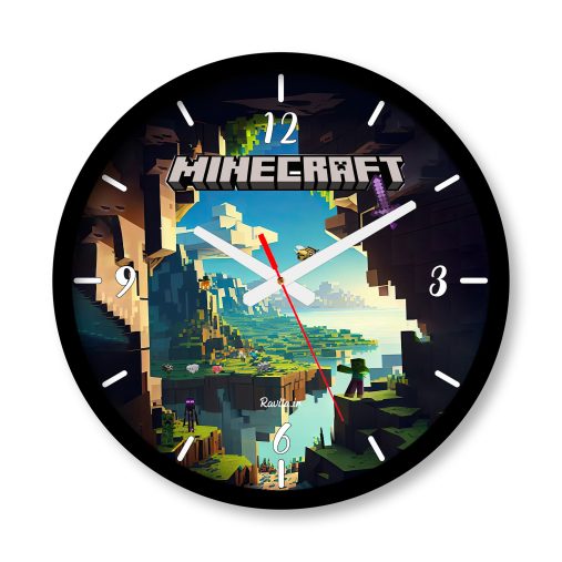ساعت دیواری بزرگ راویتا طرح ماینکرافت - Minecraft کد 3699