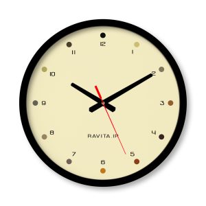 ساعت رومیزی دیواری راویتا طرح Minimal Color کد 3637 ساعت رومیزی دیواری راویتا طرح Minimal Color کد 3637