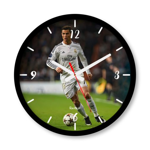 ساعت دیواری بزرگ راویتا طرح کریستین رونالدو - Cristiano Ronaldo کد 3673