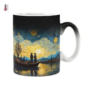 ساعت رومیزی دیواری راویتا طرح طرح فانتزی – ون گوک کد 3570