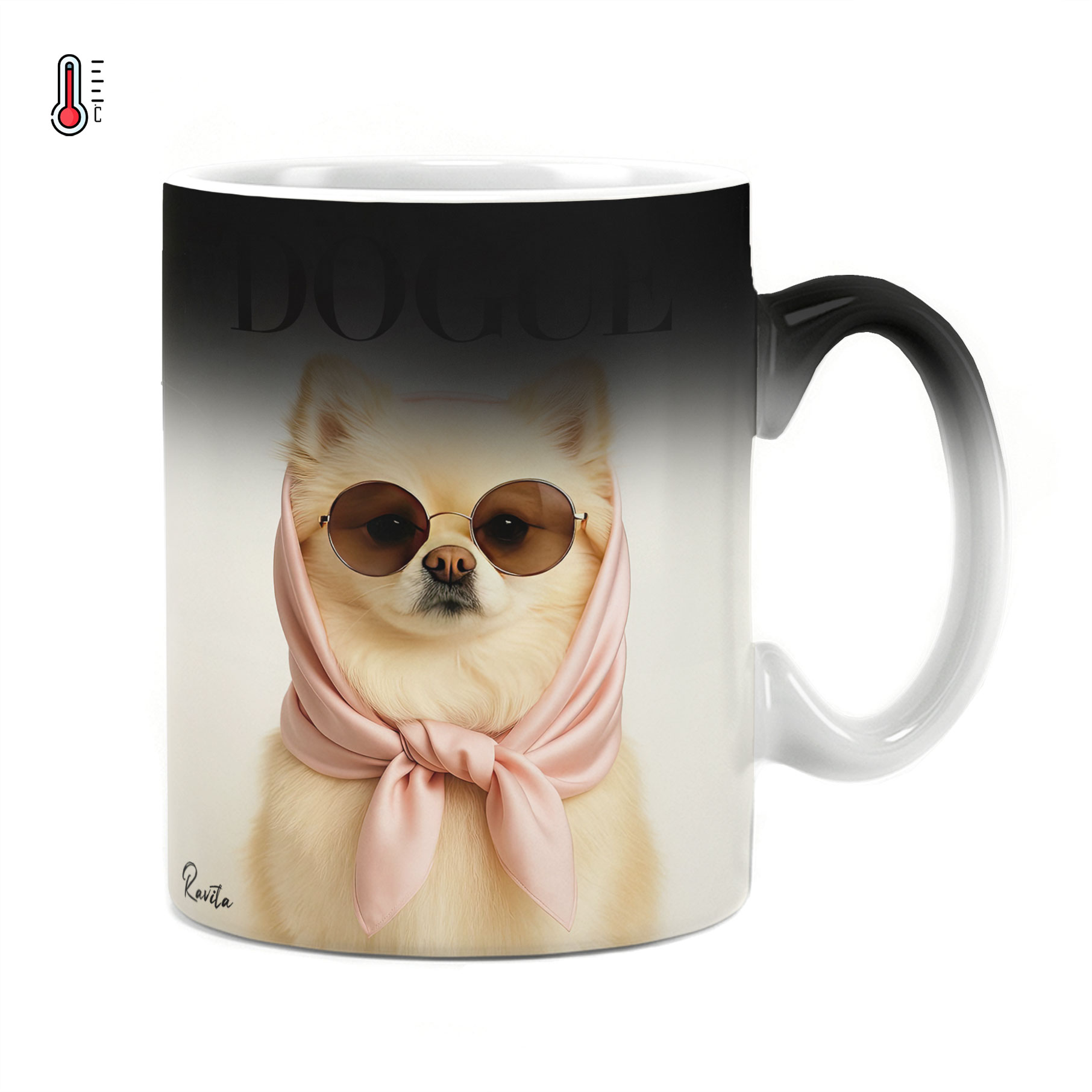 ماگ حرارتی راویتا طرح خانم سگ - Mrs Dog کد 3706 ماگ حرارتی راویتا طرح خانم سگ - Mrs Dog کد 3706