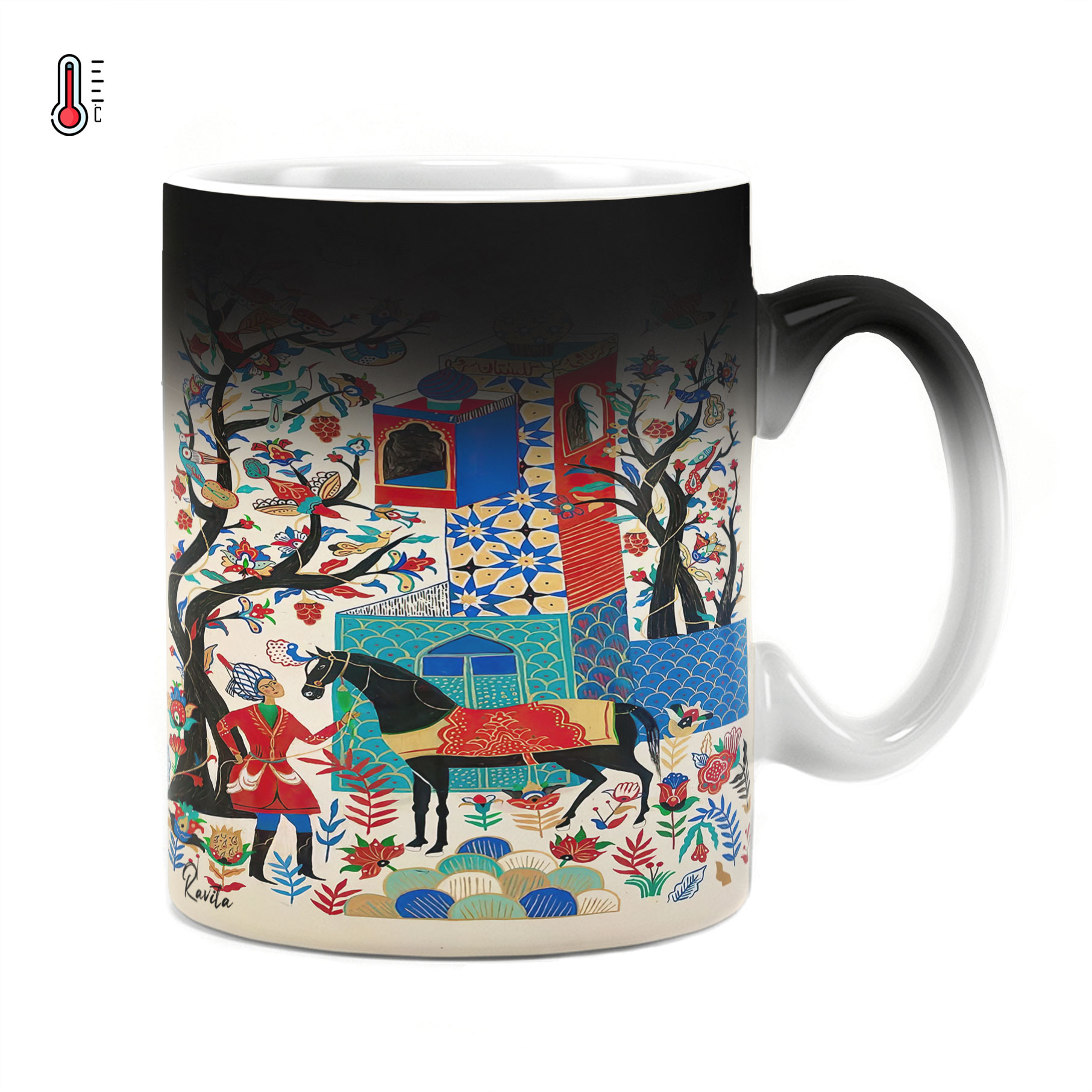 ماگ حرارتی راویتا طرح نقاشی مینیاتور ایرانی - Iranian miniature painting کد 3719 ماگ حرارتی راویتا طرح نقاشی مینیاتور ایرانی - Iranian miniature painting کد 3719