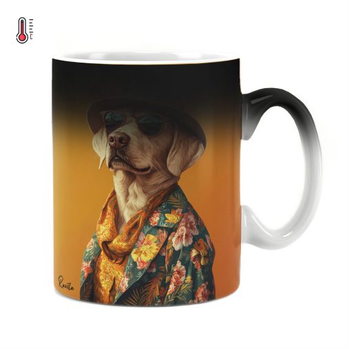 ماگ حرارتی راویتا طرح سگ خوشتیپ - Handsome Dog کد 3680