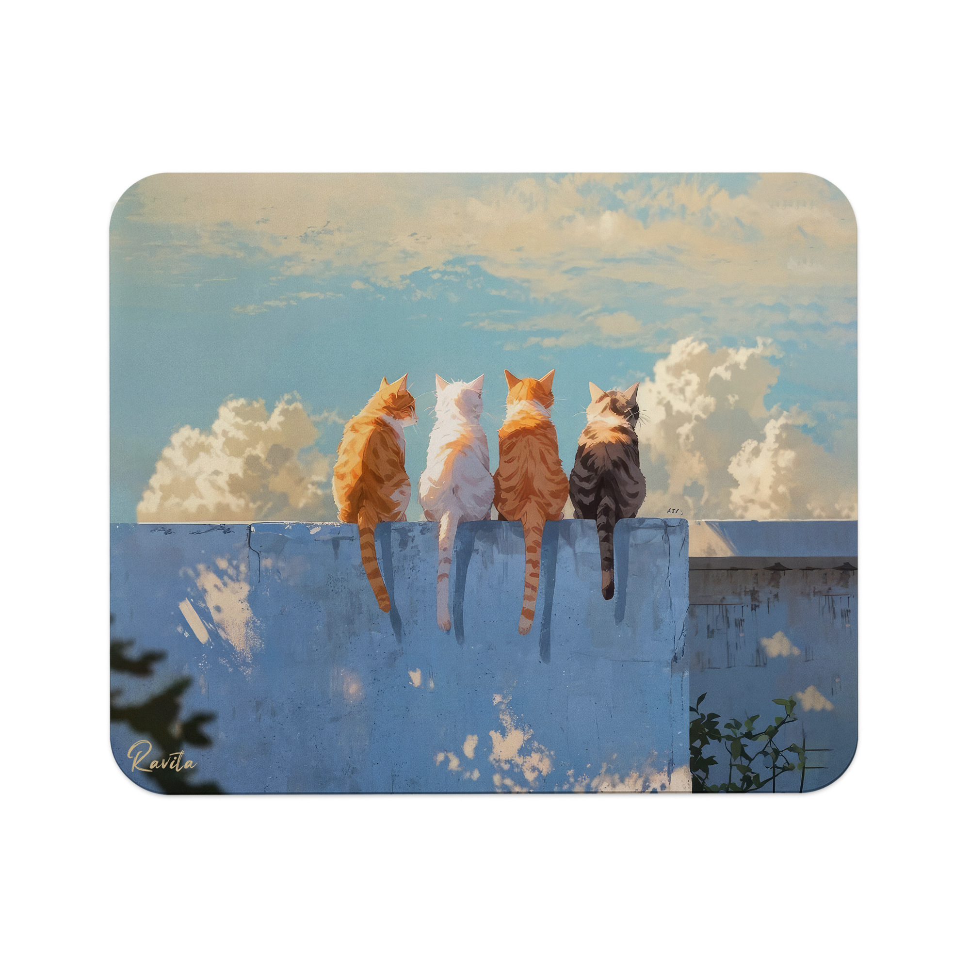 پد موس راویتا طرح گربه ها رو دیوار - Cats on the Wall کد 3678 پد موس راویتا طرح گربه ها رو دیوار - Cats on the Wall کد 3678