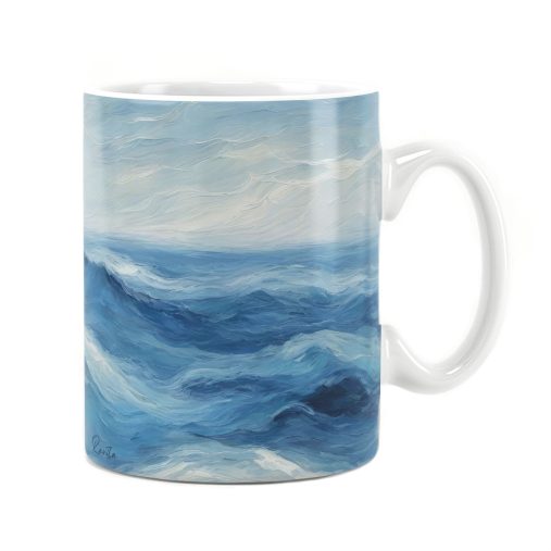 ماگ راویتا طرح امواج دریا - Sea Waves کد 3686