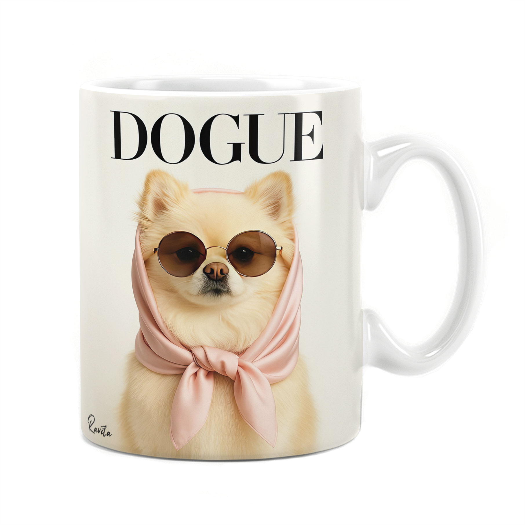 ماگ حرارتی راویتا طرح خانم سگ - Mrs Dog کد 3706 ماگ حرارتی راویتا طرح خانم سگ - Mrs Dog کد 3706