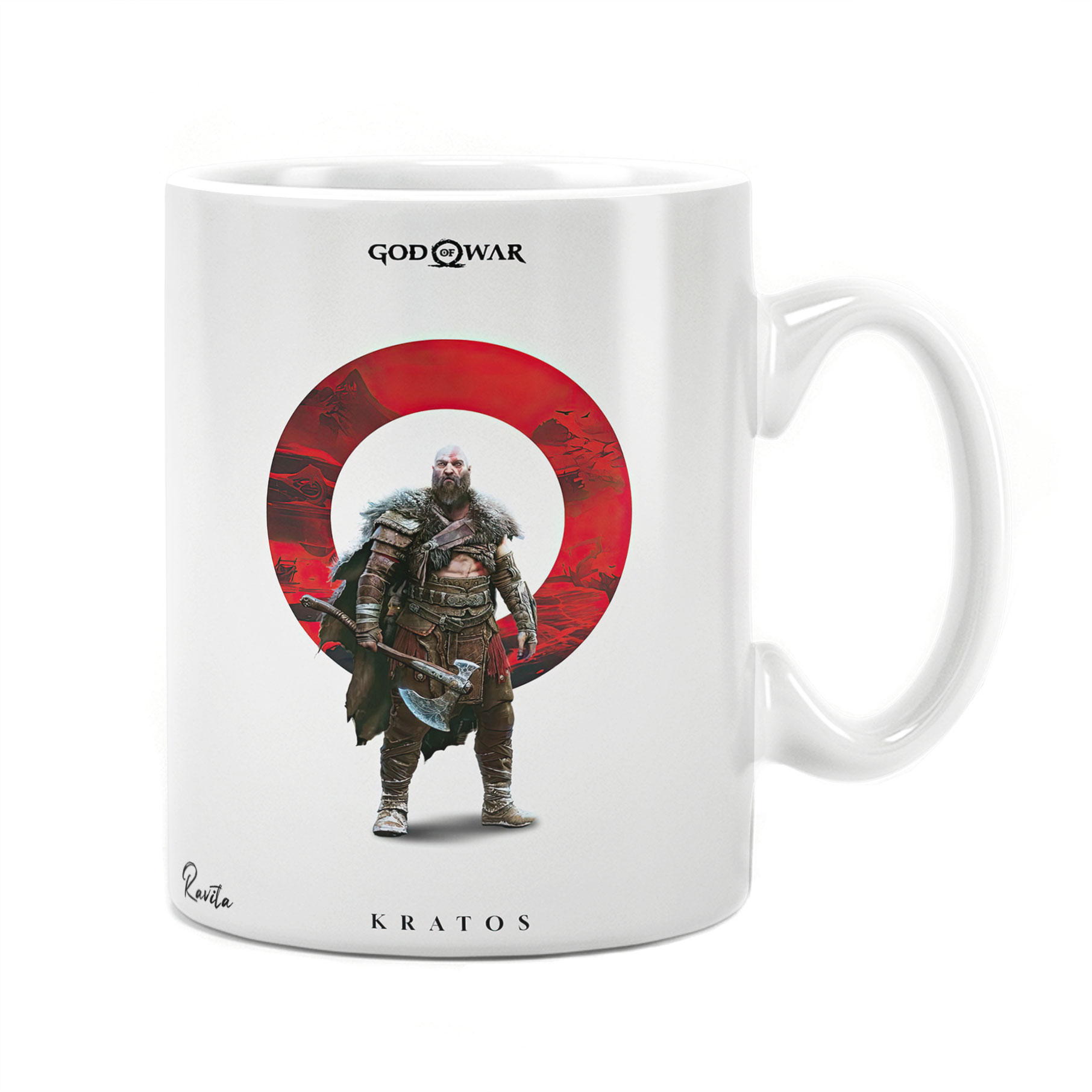 ماگ حرارتی راویتا طرح خدای جنگ - God of War کد 3668 ماگ حرارتی راویتا طرح خدای جنگ - God of War کد 3668