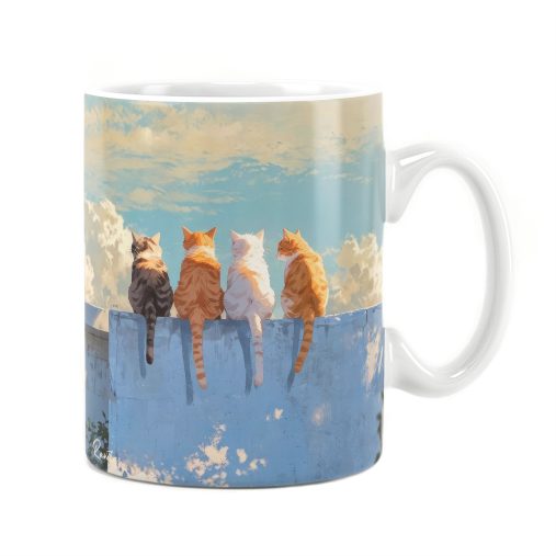 ماگ راویتا طرح گربه ها رو دیوار - Cats on the Wall کد 3678