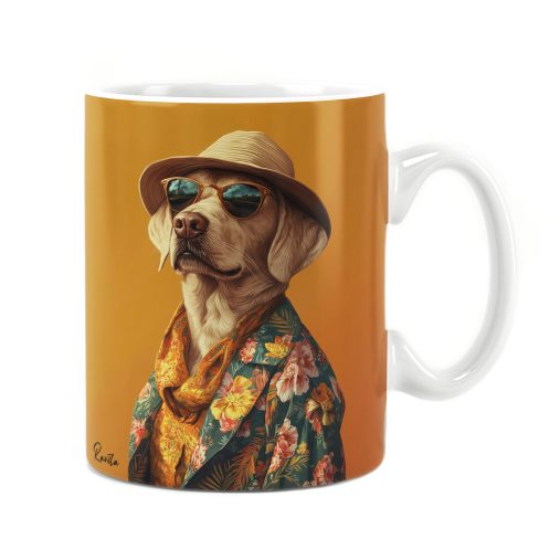 ماگ راویتا طرح سگ خوشتیپ - Handsome Dog کد 3680