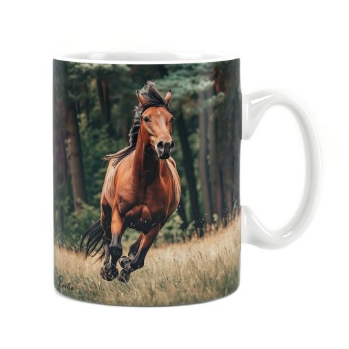 ماگ راویتا طرح اسب قهوه ایی - Brown Horse کد 3682