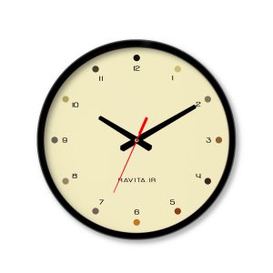 ساعت دیواری بزرگ راویتا طرح Minimal Color کد 3637