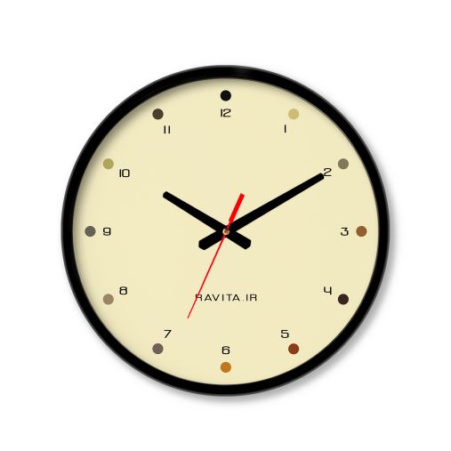 ساعت رومیزی دیواری راویتا طرح Minimal Color کد 3637