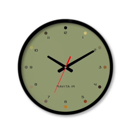 ساعت رومیزی دیواری راویتا طرح Minimal Color کد 3638