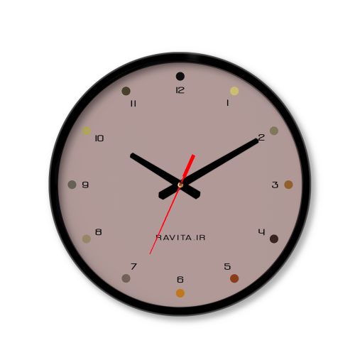 ساعت رومیزی دیواری راویتا طرح Minimal Color کد 3639