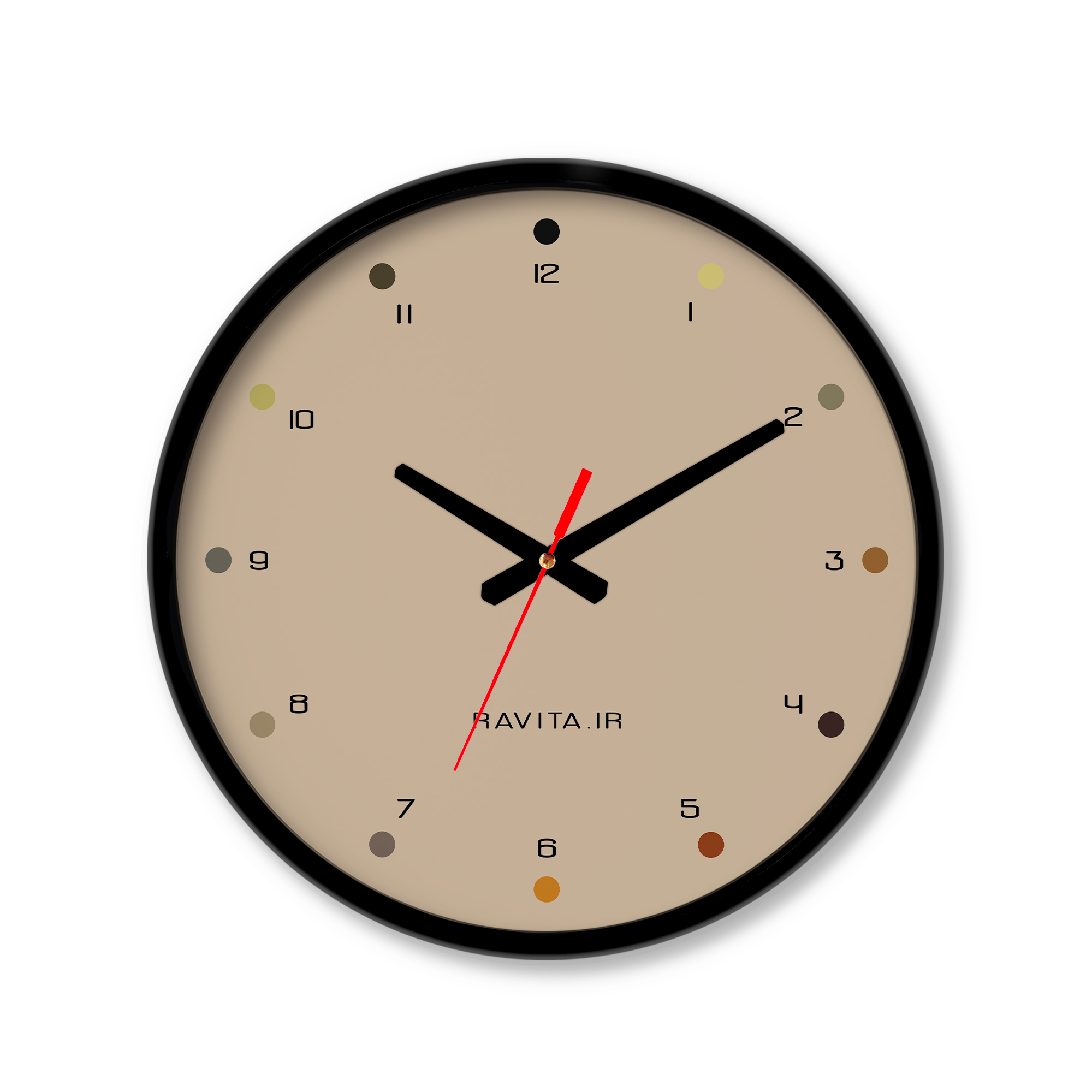 ساعت رومیزی دیواری راویتا طرح Minimal Color کد 3641 ساعت رومیزی دیواری راویتا طرح Minimal Color کد 3641