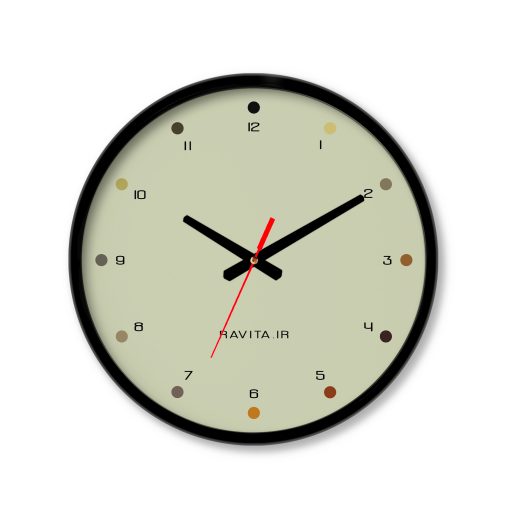 ساعت رومیزی دیواری راویتا طرح Minimal Color کد 3642