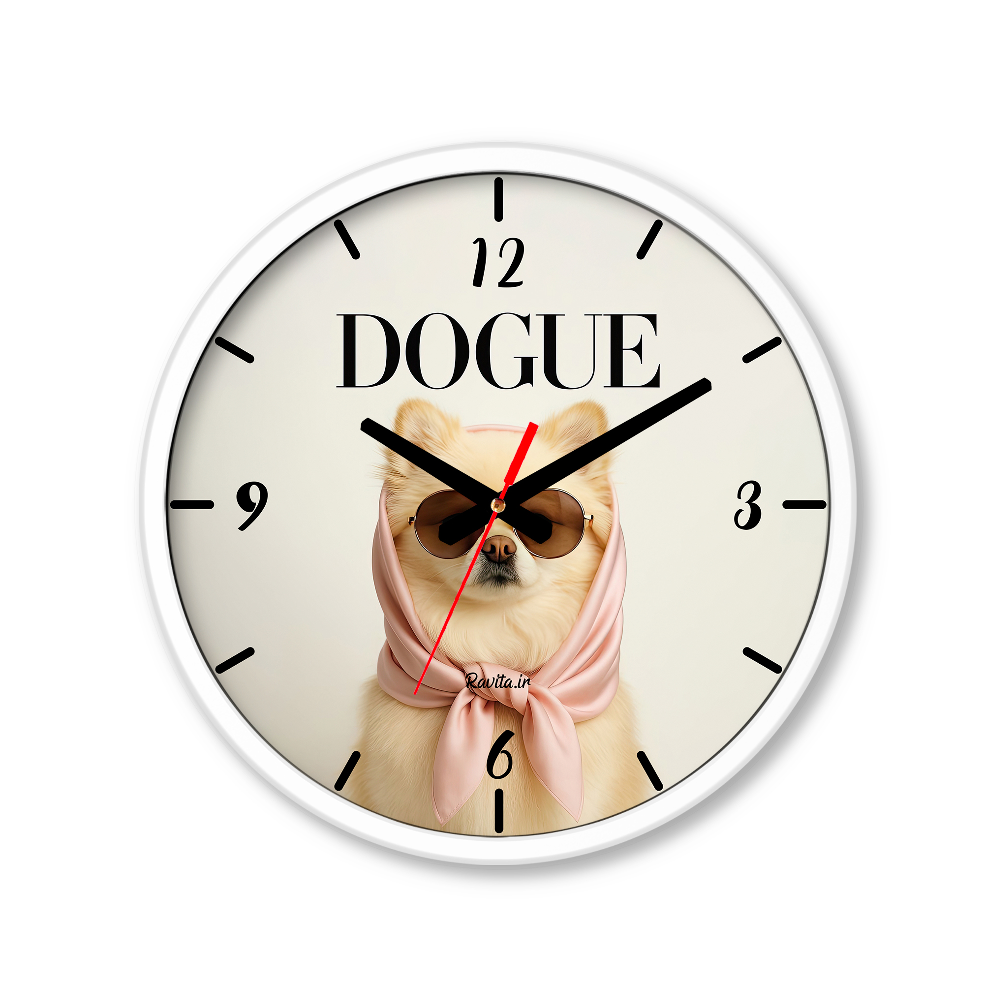 ساعت رومیزی دیواری راویتا طرح خانم سگ - Mrs Dog کد 3706 ساعت رومیزی دیواری راویتا طرح خانم سگ - Mrs Dog کد 3706