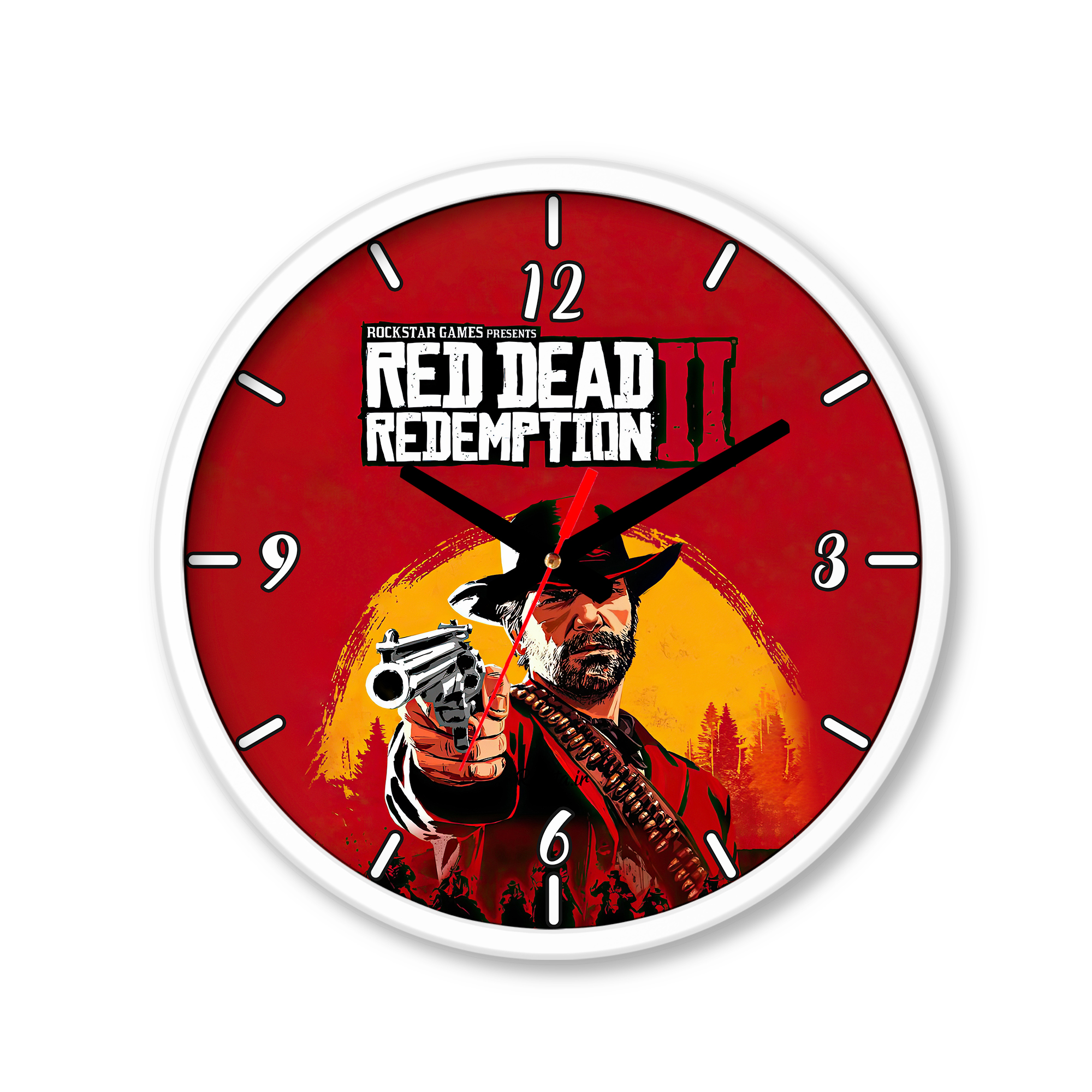ساعت رومیزی دیواری راویتا طرح رد دد 2 - Red Dead Redemption 2 کد 3669 ساعت رومیزی دیواری راویتا طرح رد دد 2 - Red Dead Redemption 2 کد 3669