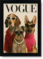 تابلو تکی راویتا طرح سگ های مدل – Fashion Dogs کد 3681