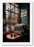 تابلو تکی راویتا طرح کافی شاپ – Coffee Shop کد 3723