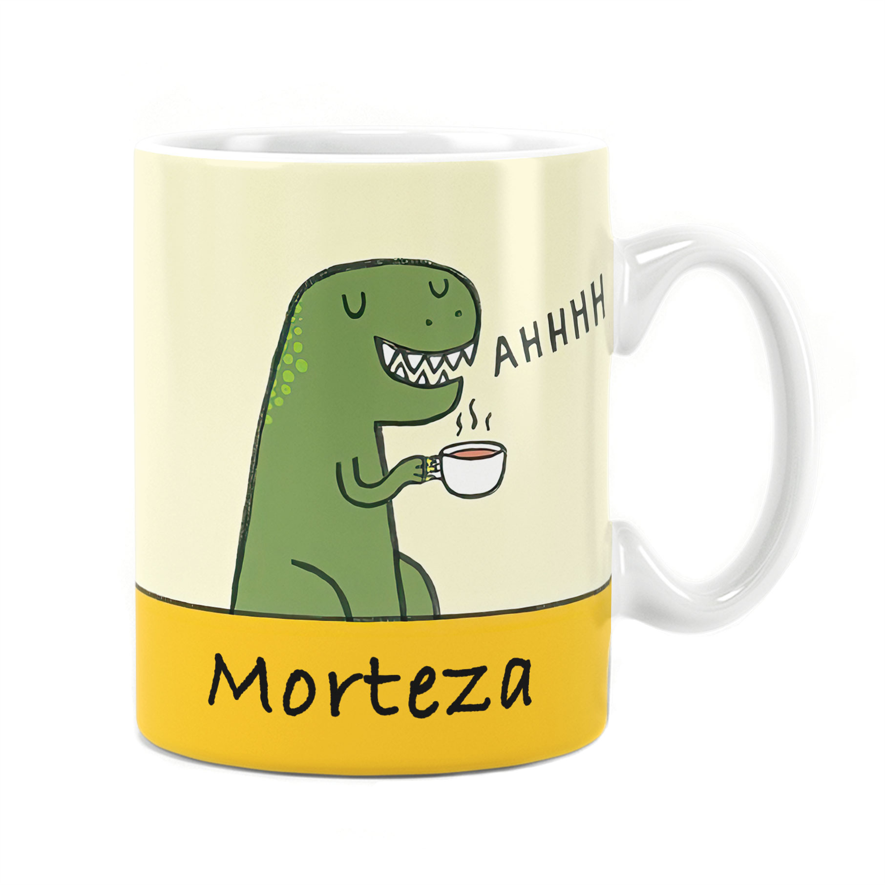 لیوان (ماگ) سرامیکی سفارشی راویتا طرح دایناسور - Dinosaur mug لیوان (ماگ) سرامیکی سفارشی راویتا طرح دایناسور - Dinosaur mug