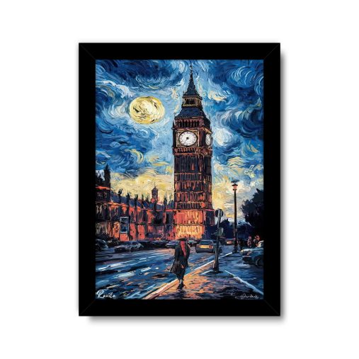 تابلو تکی راویتا طرح نقاشی سبک ون گوک – van gogh کد 3834