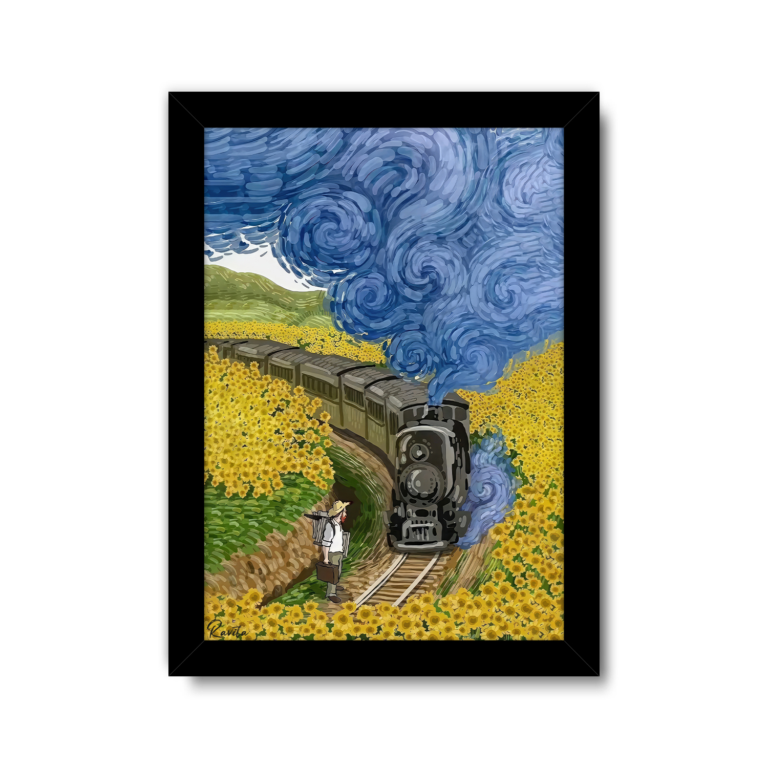 تابلو تکی راویتا طرح نقاشی سبک ون گوک – van gogh کد 3840 تابلو تکی راویتا طرح نقاشی سبک ون گوک – van gogh کد 3840