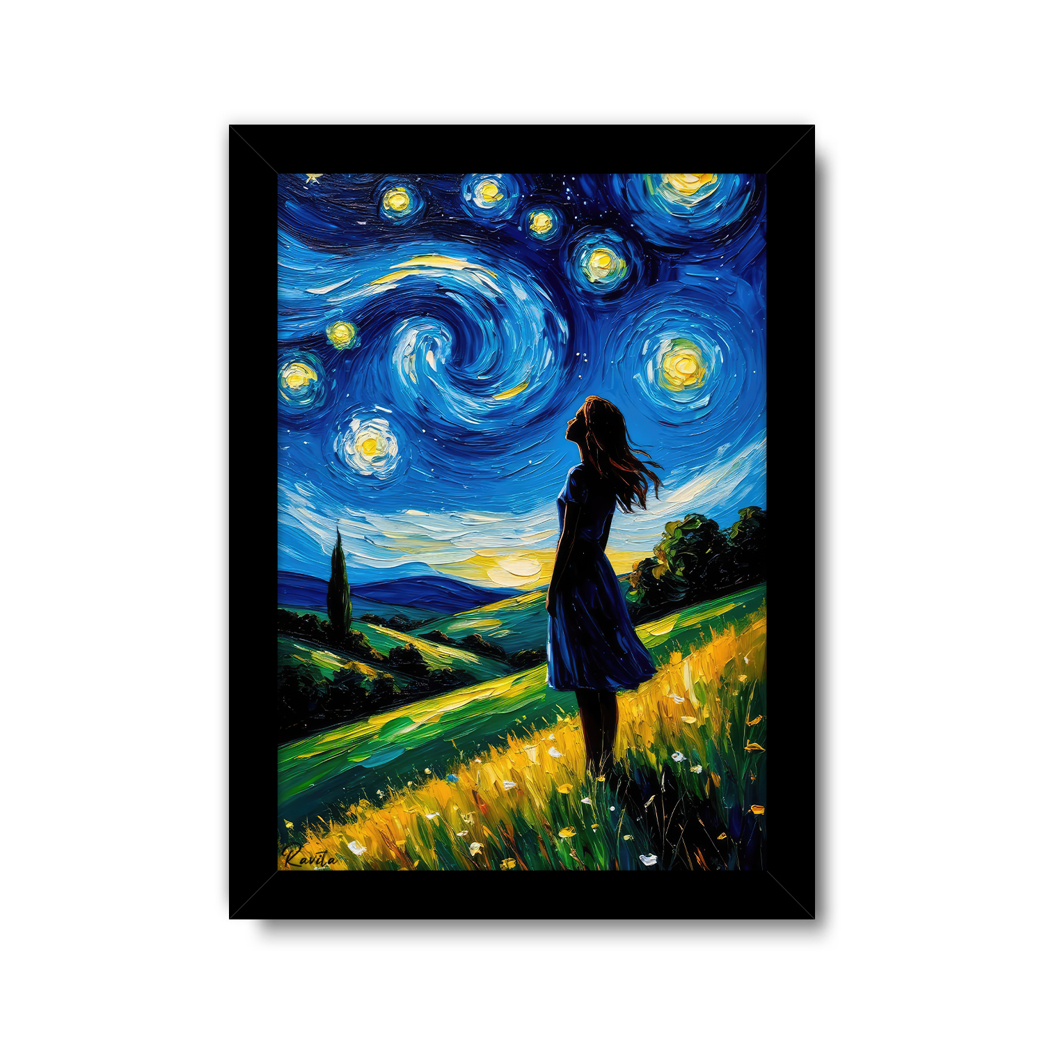 تابلو تکی راویتا طرح نقاشی سبک ون گوک – van gogh کد 3841 تابلو تکی راویتا طرح نقاشی سبک ون گوک – van gogh کد 3841