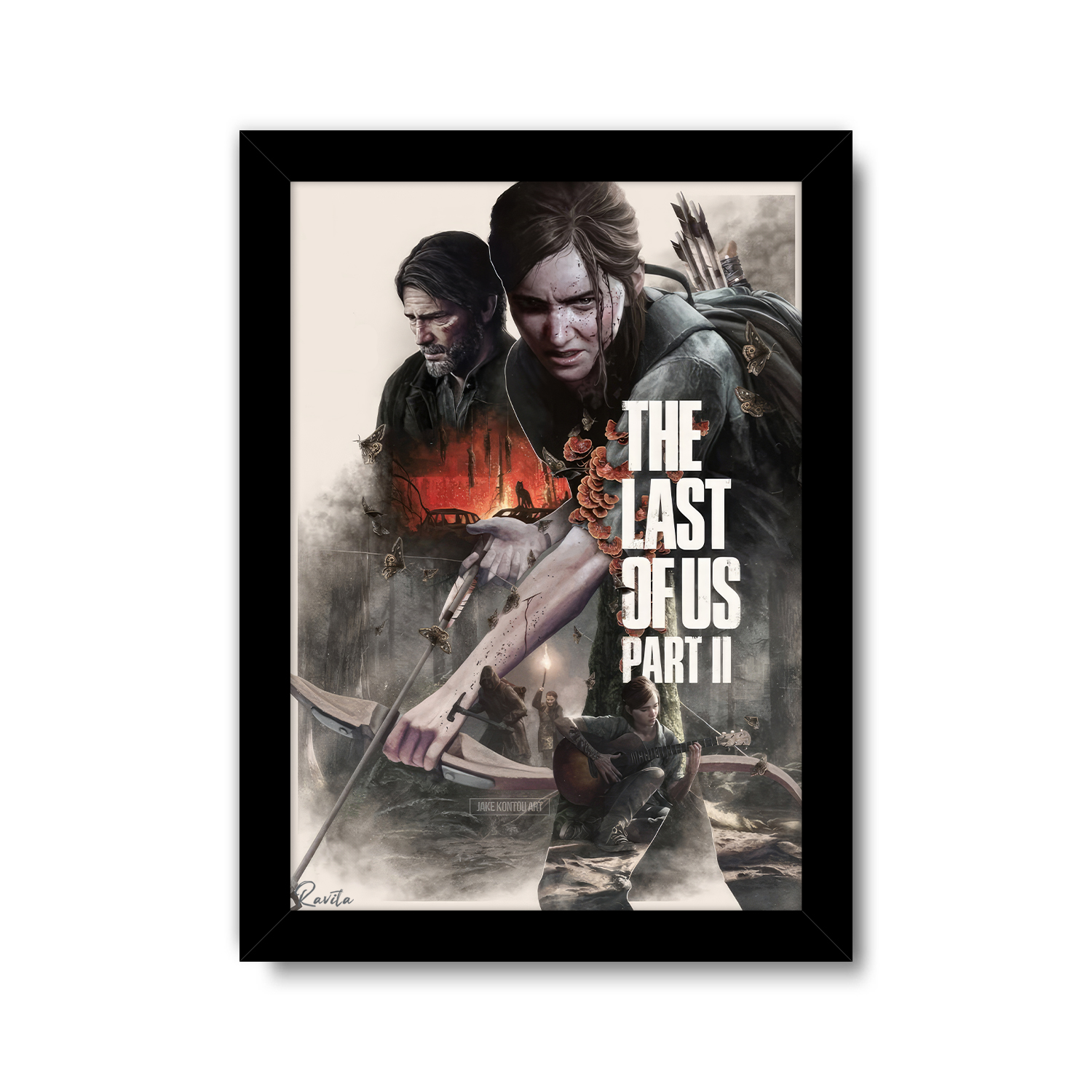 تابلو تکی راویتا طرح لست اف اس 2 - Last Of us کد 3729 تابلو تکی راویتا طرح لست اف اس 2 - Last Of us کد 3729