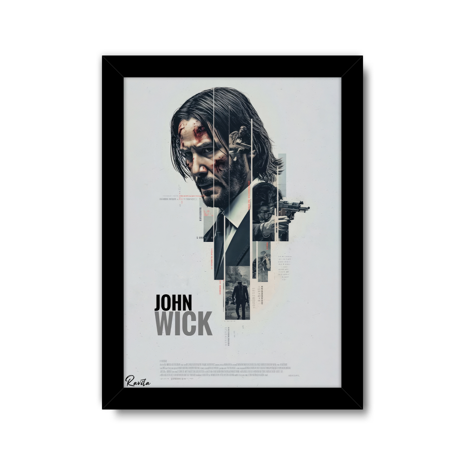 تابلو تکی راویتا طرح جان ویک - John wick کد 3741 تابلو تکی راویتا طرح جان ویک - John wick کد 3741