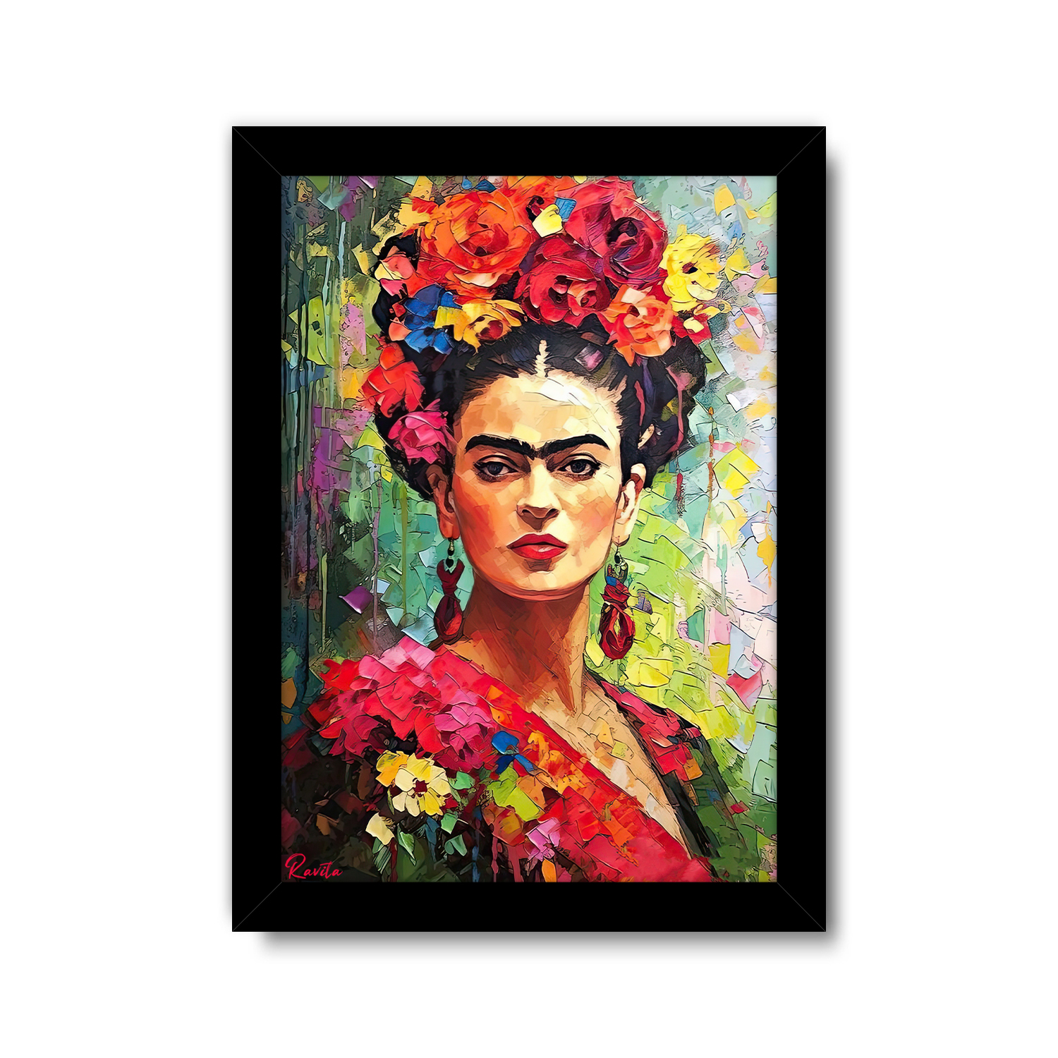 تابلو تکی راویتا طرح فریدا کالو - Frida Kahlo کد 3745 تابلو تکی راویتا طرح فریدا کالو - Frida Kahlo کد 3745