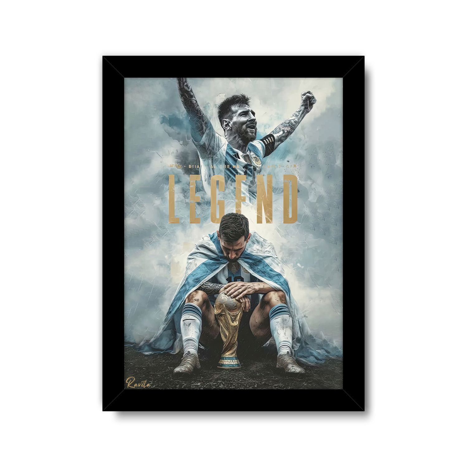 تابلو تکی راویتا طرح مسی - Messi کد 3748 تابلو تکی راویتا طرح مسی - Messi کد 3748