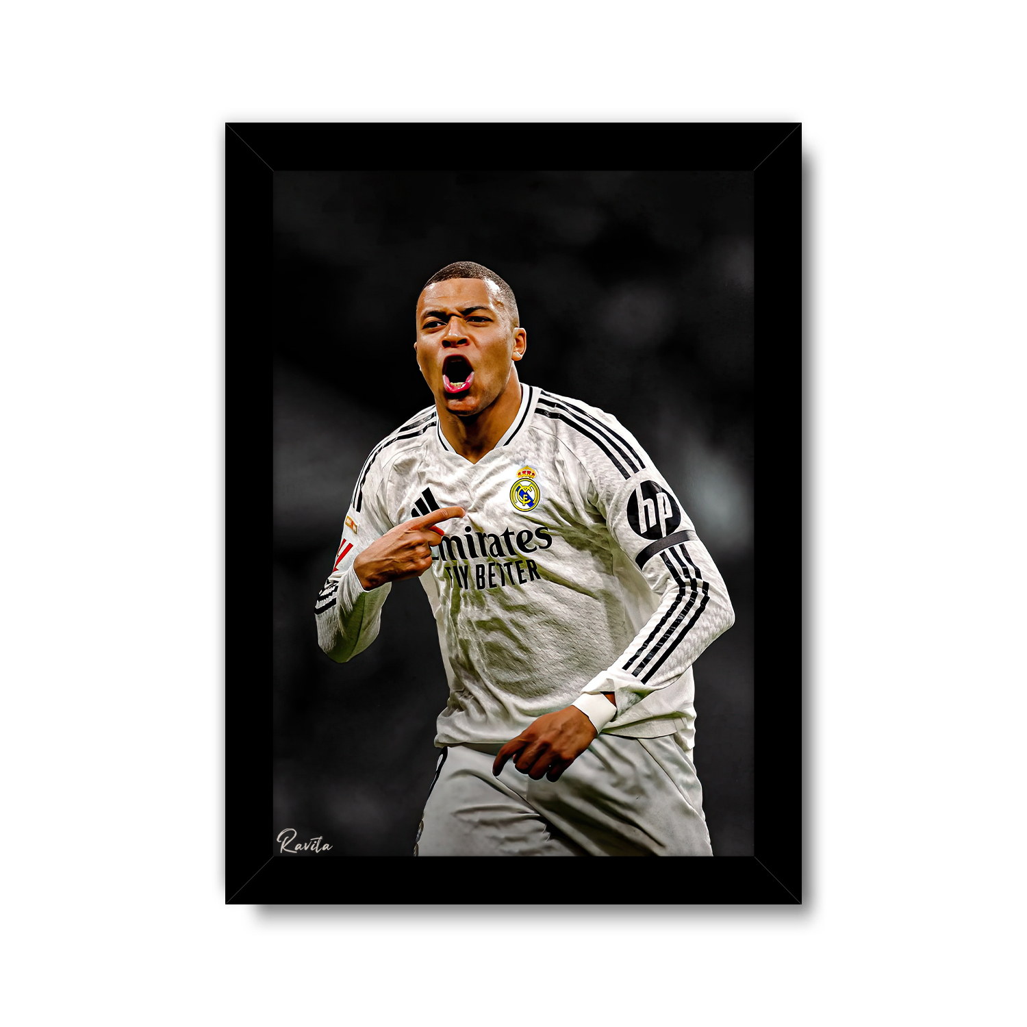 تابلو تکی راویتا طرح امباپه - Mbappe کد 3751 تابلو تکی راویتا طرح امباپه - Mbappe کد 3751