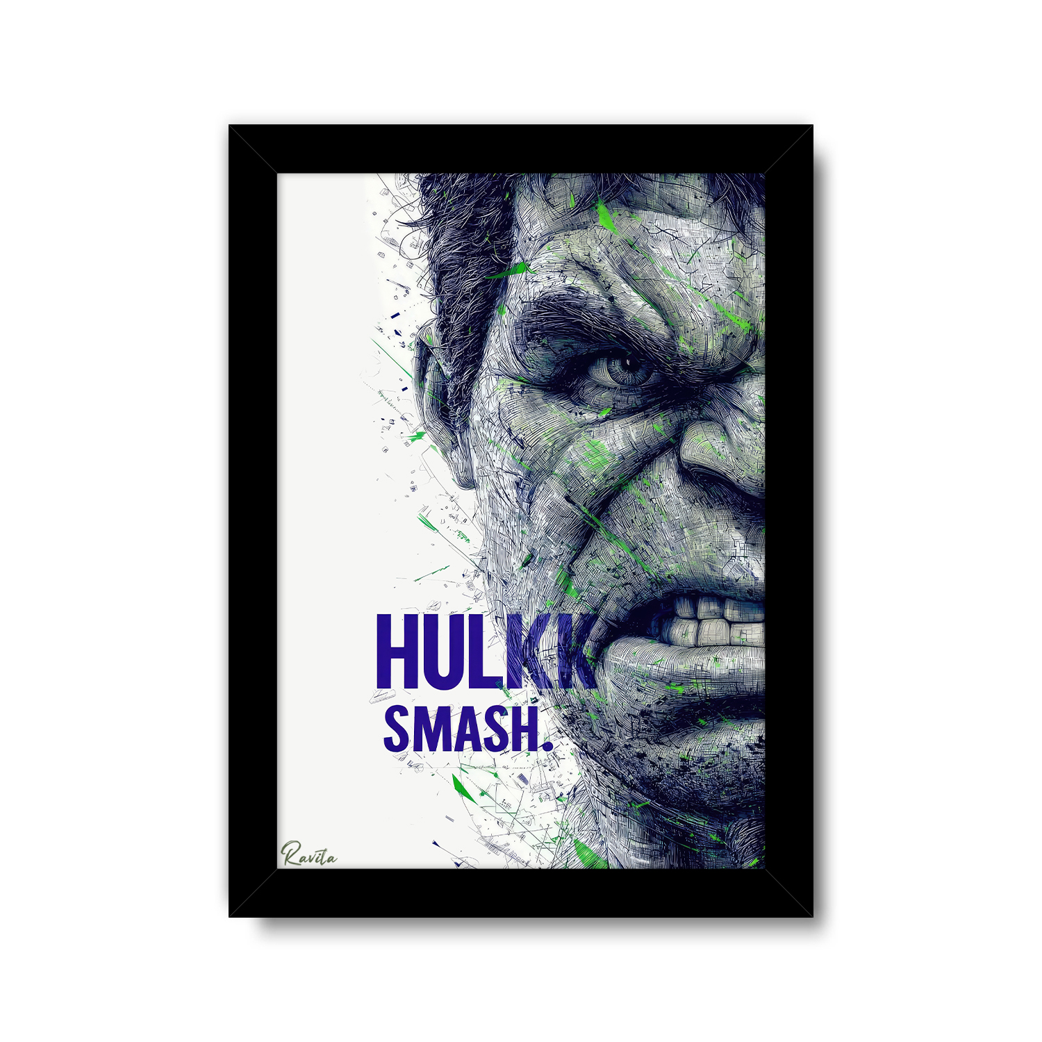 تابلو تکی راویتا طرح هالک - Hulk کد 3756 تابلو تکی راویتا طرح هالک - Hulk کد 3756