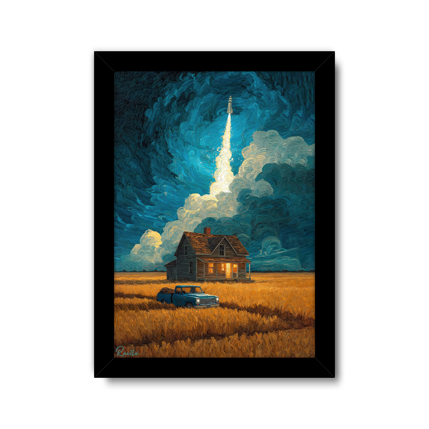 تابلو تکی راویتا طرح کلبه ی رویاها - Cabin of Dreams کد 3768 تابلو تکی راویتا طرح کلبه ی رویاها - Cabin of Dreams کد 3768