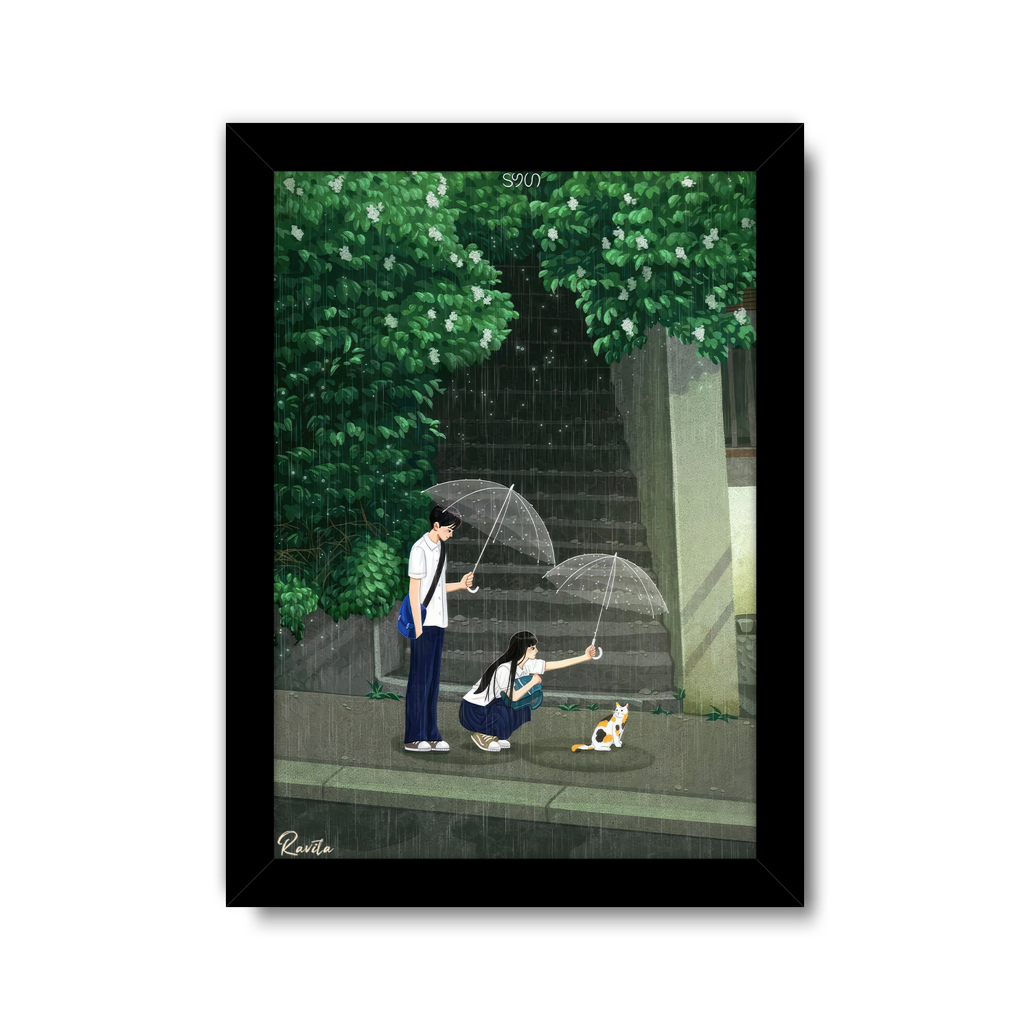 تابلو تکی راویتا طرح عاشقانه دونفره انیمه - Valentine کد 3821 تابلو تکی راویتا طرح عاشقانه دونفره انیمه - Valentine کد 3821