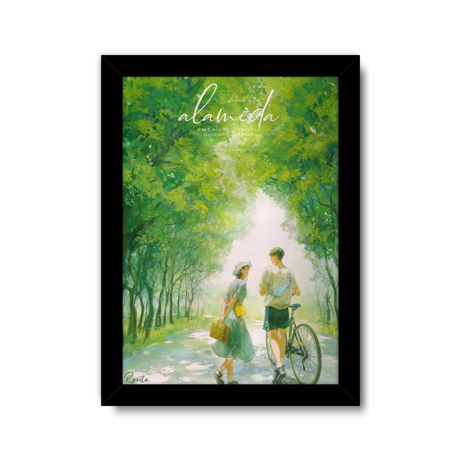 تابلو تکی راویتا طرح عاشقانه دونفره انیمه - Valentine کد 3824 تابلو تکی راویتا طرح عاشقانه دونفره انیمه - Valentine کد 3824