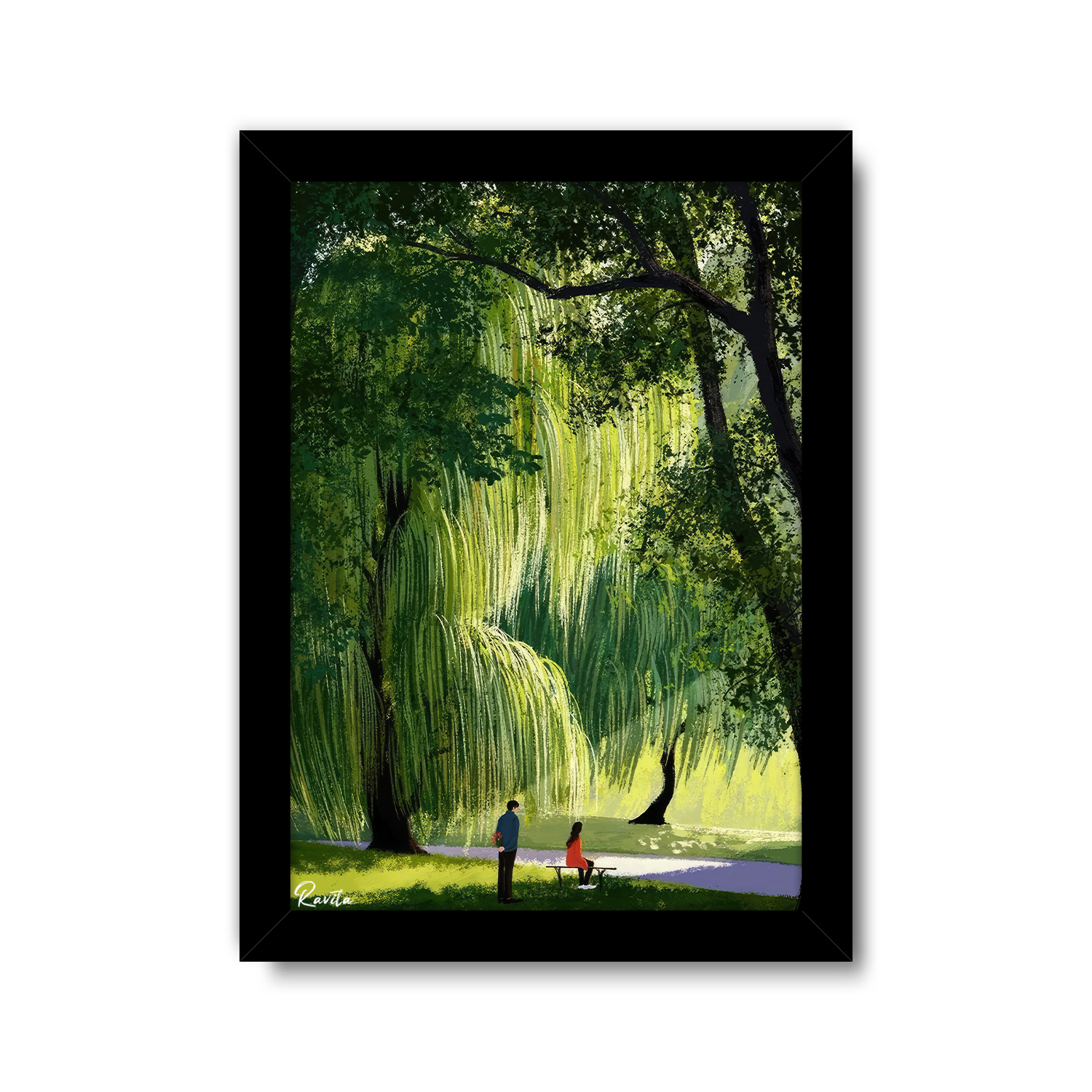 تابلو تکی راویتا طرح عاشقانه دونفره انیمه - Valentine کد 3825 تابلو تکی راویتا طرح عاشقانه دونفره انیمه - Valentine کد 3825