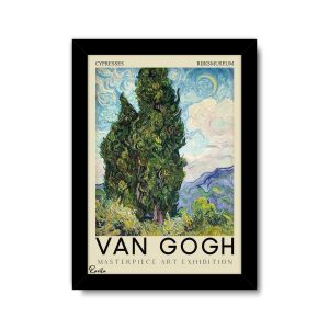 ساعت دیواری بزرگ راویتا طرح نقاشی سبک ون گوک – van gogh کد 3830