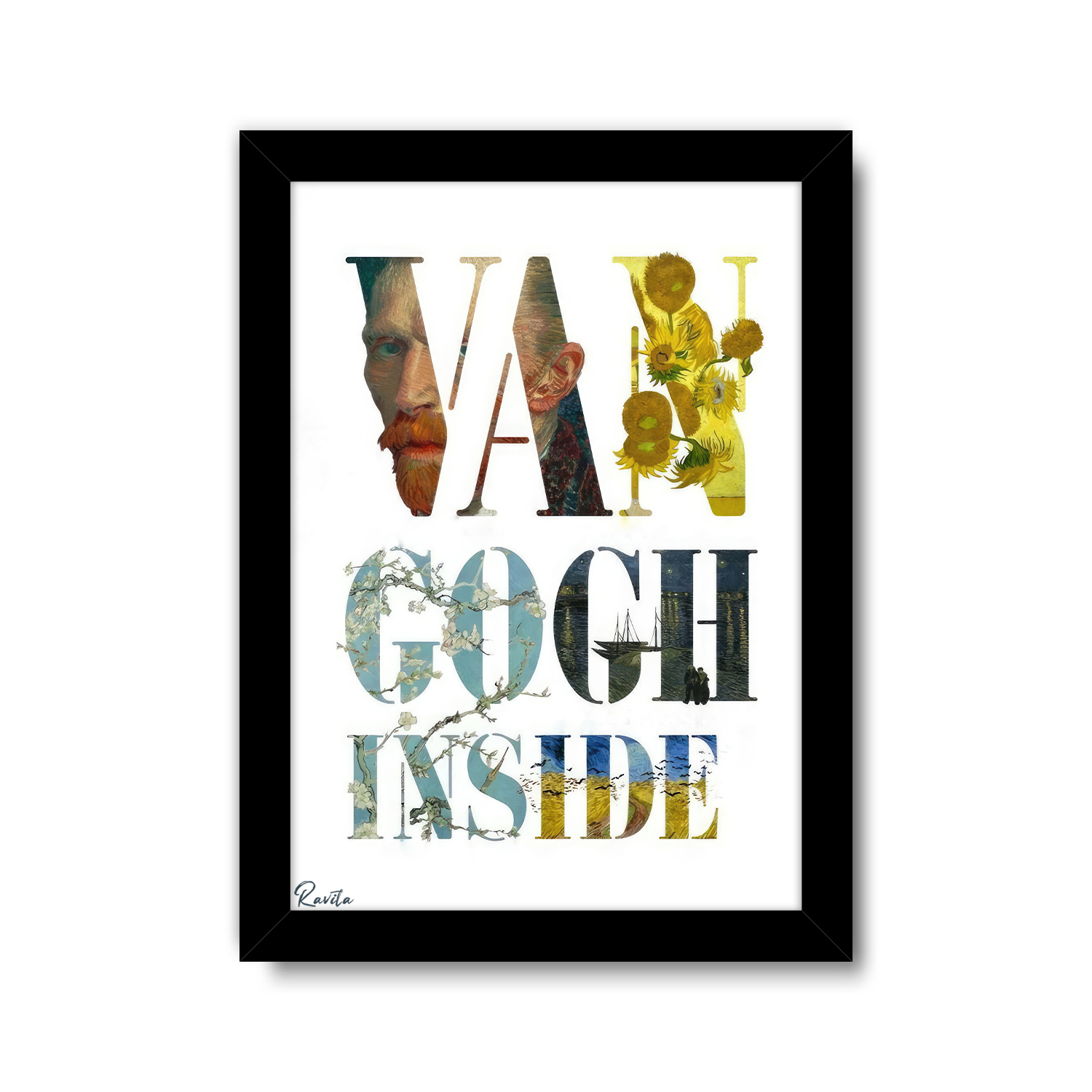 تابلو تکی راویتا طرح نقاشی سبک ون گوک – van gogh کد 3831 تابلو تکی راویتا طرح نقاشی سبک ون گوک – van gogh کد 3831